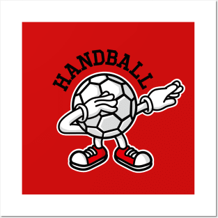 Dab dabbing team handball fieldball ball coach kids gift Posters and Art